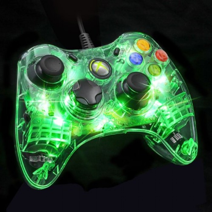 GeeksHive: Afterglow Wired Controller for Xbox 360 - Green - Gamepads ...